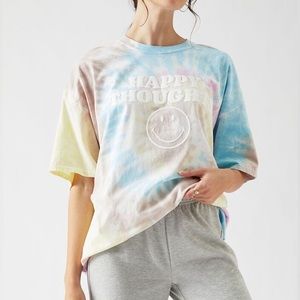 PacSun Smiley Womens x Desert Dreamer Happy Thoughts Oversized T-Shirt